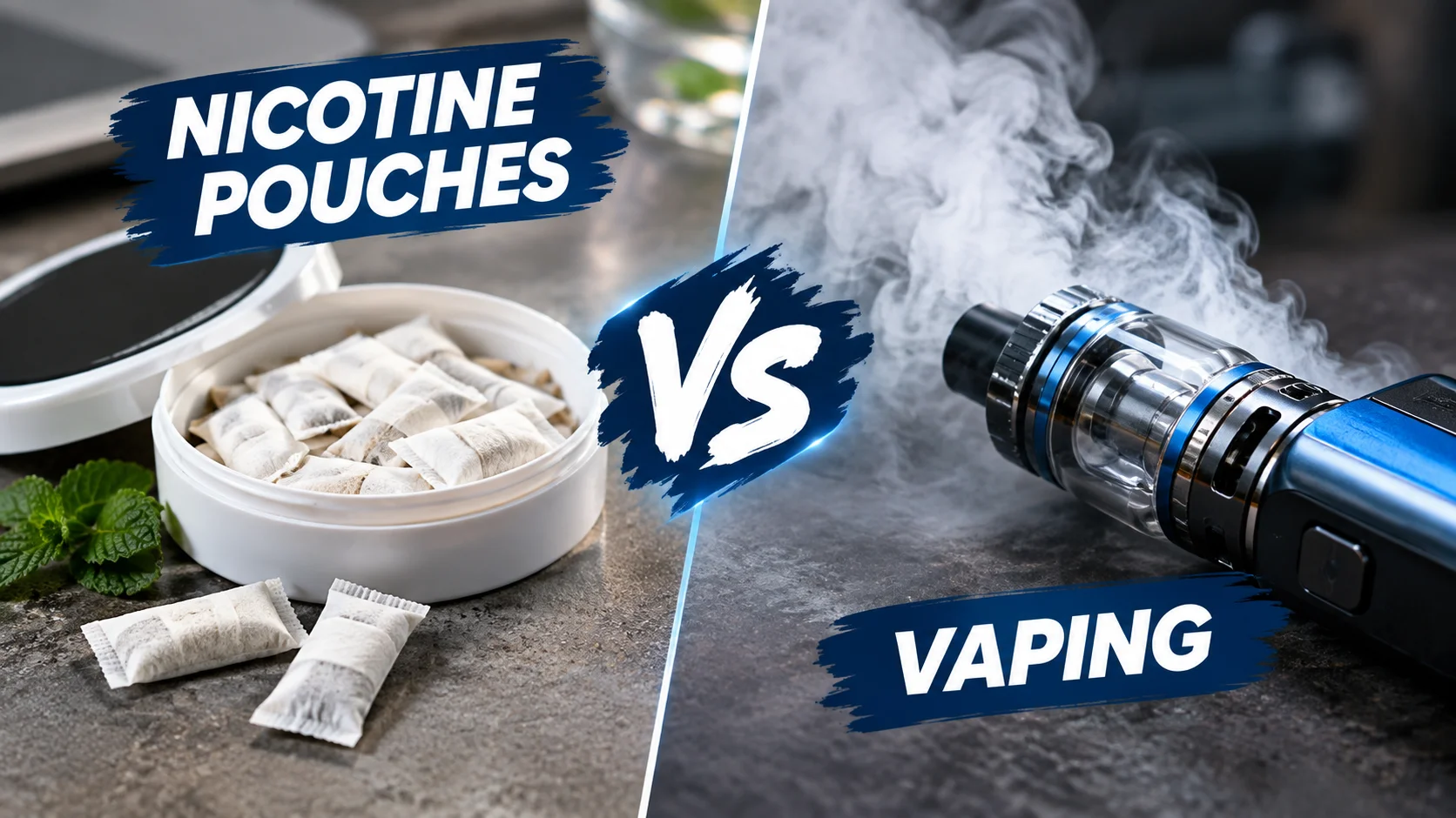 Using a nicotine pouch discreetly in public without vapor or smoke