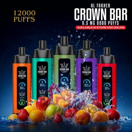 Al Fakher Disposable Vape 12000 Puffs – DTL Mesh Coil with Digital Display