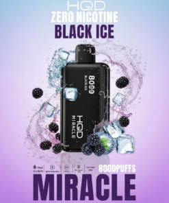 Black Ice HQD Miracle 8000 Puffs Zero Nicotine Disposable