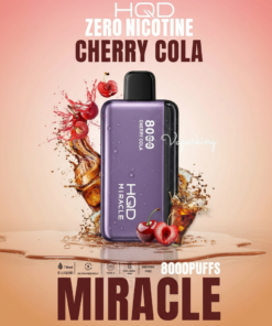 Cherry Cola HQD Miracle 8000 Puffs Zero Nicotine Disposable