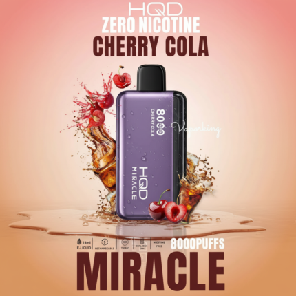 Cherry Cola HQD Miracle 8000 Puffs Zero Nicotine Disposable