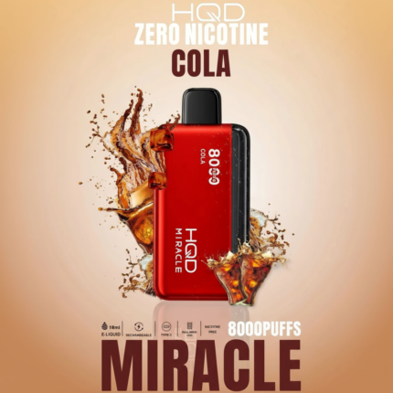 Cola HQD Miracle 8000 Puffs Zero Nicotine Disposable