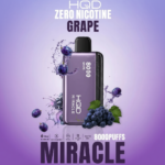 Grape HQD Miracle 8000 Puffs Zero Nicotine Disposable