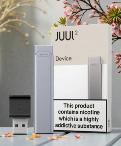 JUUL2 Rechargeable Pod Device with USB Charger Silver Dubai Vapora