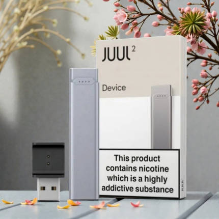 JUUL2 Rechargeable Pod Device with USB Charger Silver Dubai Vapora
