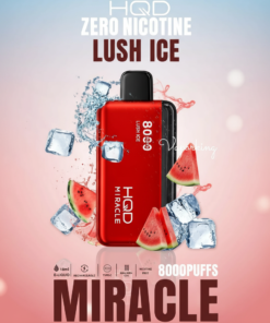Lush Ice HQD Miracle 8000 Puffs Zero Nicotine Disposable