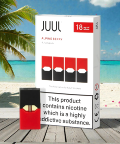 Juul Alpine Berry Pods 18mg 4 pack box mixed berry flavor Vapora UAE