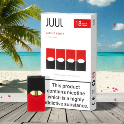 Juul Alpine Berry Pods 18mg 4 pack box mixed berry flavor Vapora UAE