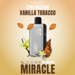Vanilla Tobacco HQD Miracle 8000 Puffs Zero Nicotine (0%) Disposable