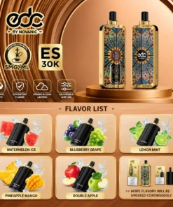 EDC ES30K NovaNic E-Hookah – Rechargeable Vape Device & Pods (30,000 Puffs)
