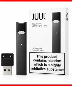 Juul Device Black Rechargeable Pod Kit – With USB Charger