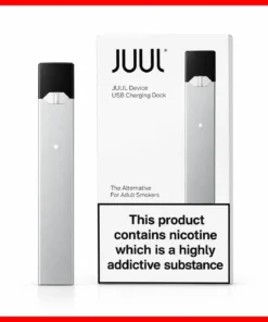 Juul Device Rechargeable Pod with USB Charger (Silver)