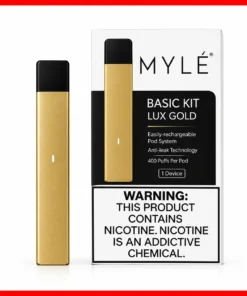 Myle V4 Lux Gold Rechargeable Device – Compact Pod Vape