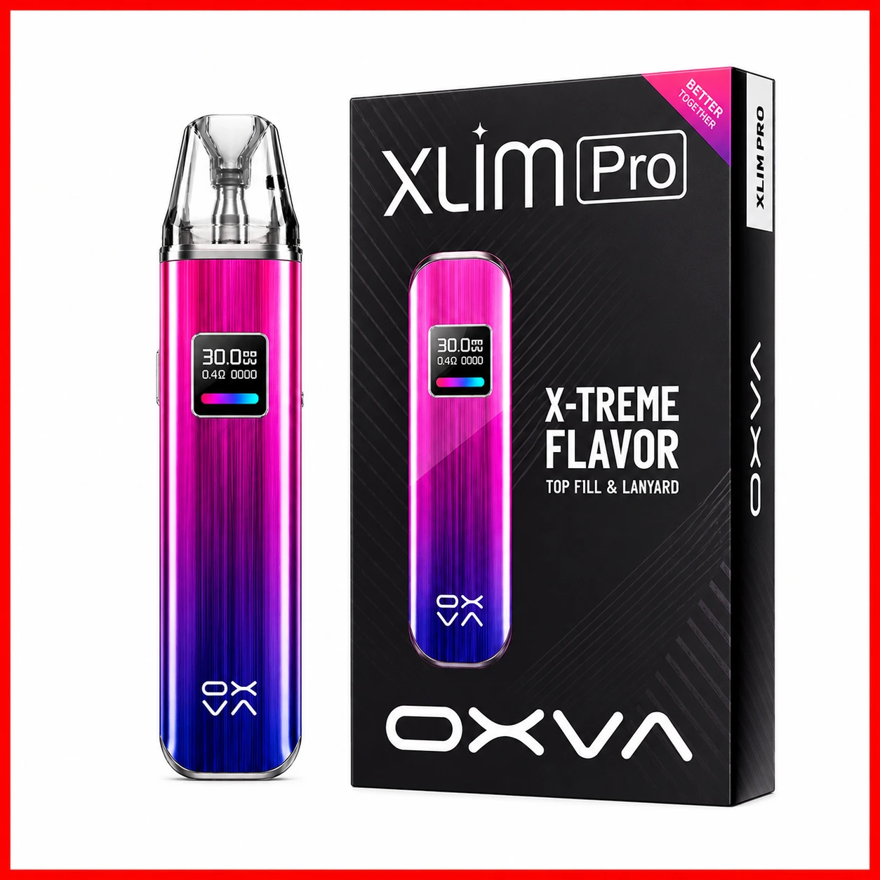 OXVA Xlim Pro Pod Kit – 30W Refillable MTLRDTL Vape Device