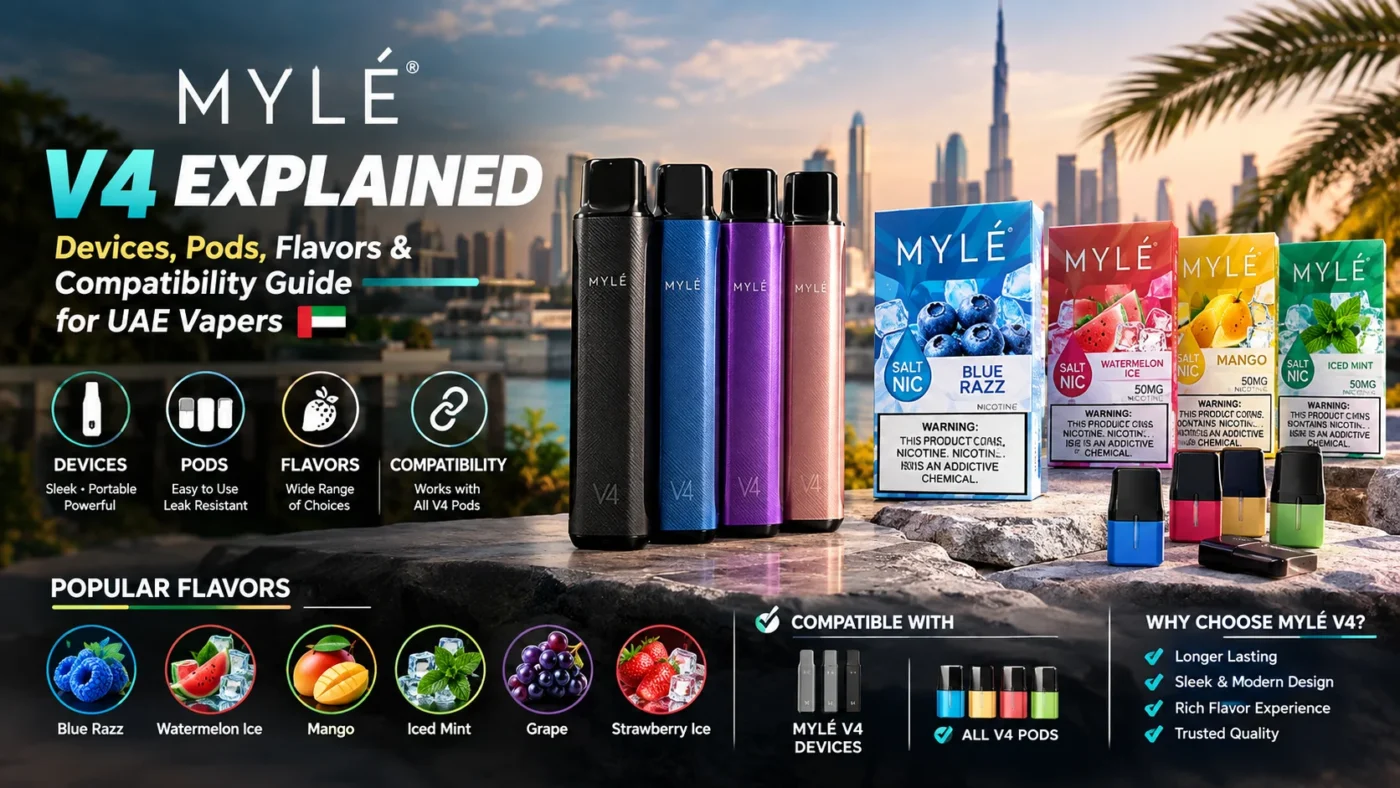 Myle V4 Explained: Devices, Pods, Flavors & Compatibility Guide for UAE Vapers