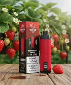 Al Fakher Crown Bar 8000 Puffs – Strawberry Punch Disposable Vape