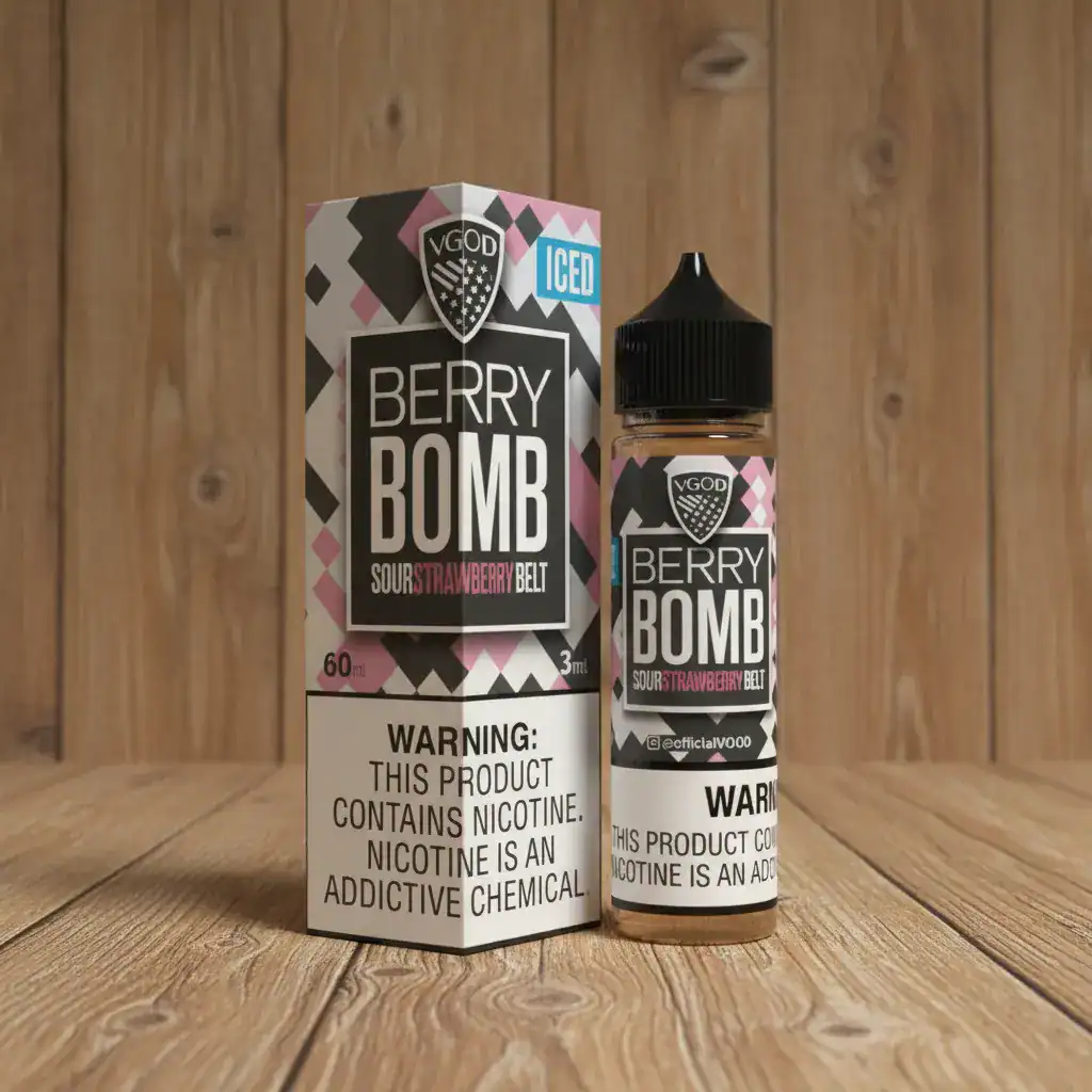 Berry Bomb by VGOD – 60mL (3 mg) – Iced & Non-Iced Vape Juice