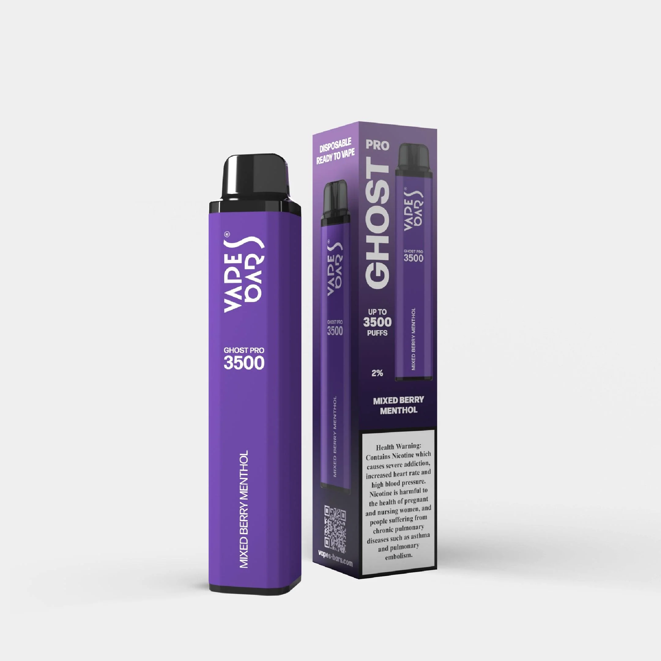 Mixed Berry Menthol 20mg 3500 Puffs by Vapes Bars Ghost Pro