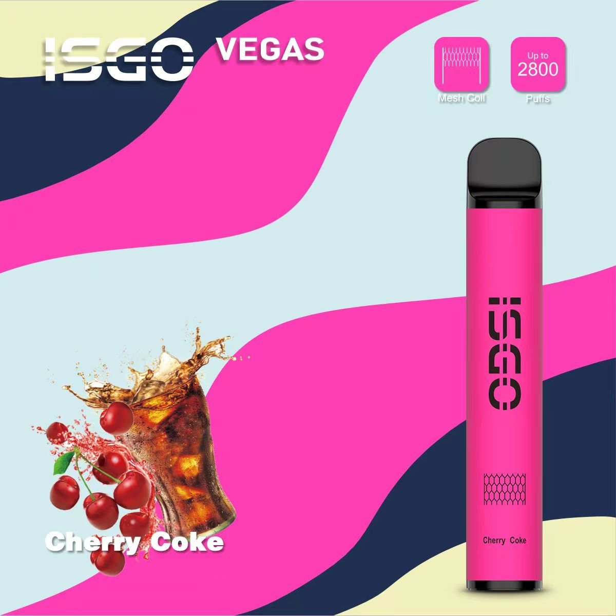 ISGO Vegas - Cherry Coke Disposable Vape 2800 Puffs - 2% Nicotine