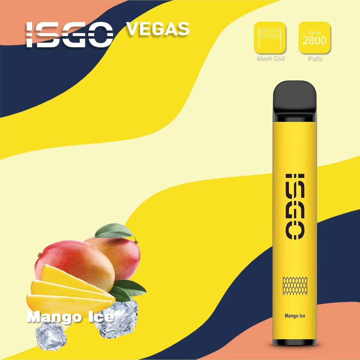 ISGO Vegas - Mango Ice Disposable Vape 2800 Puffs - 2% Nicotine