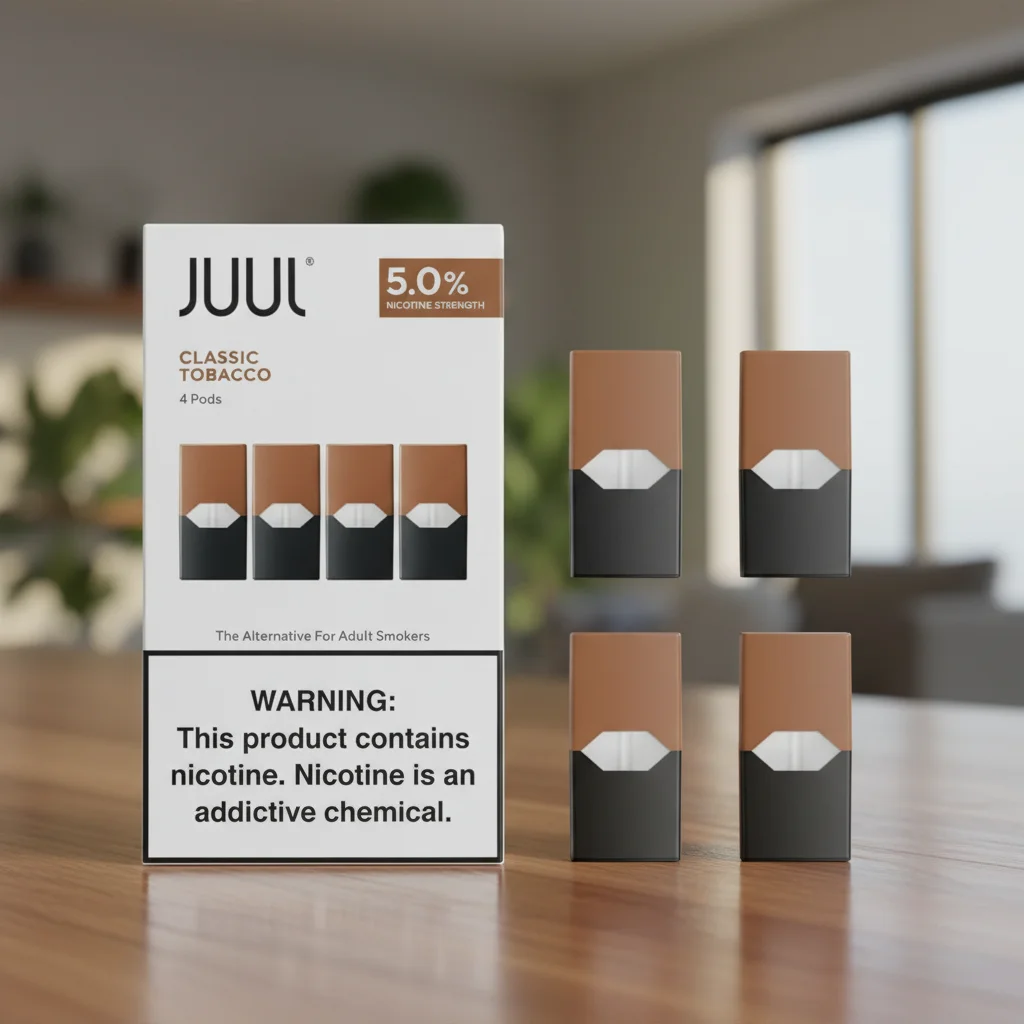 Juul Classic Tobacco Pods 5% Nicotine (4 Pcs)