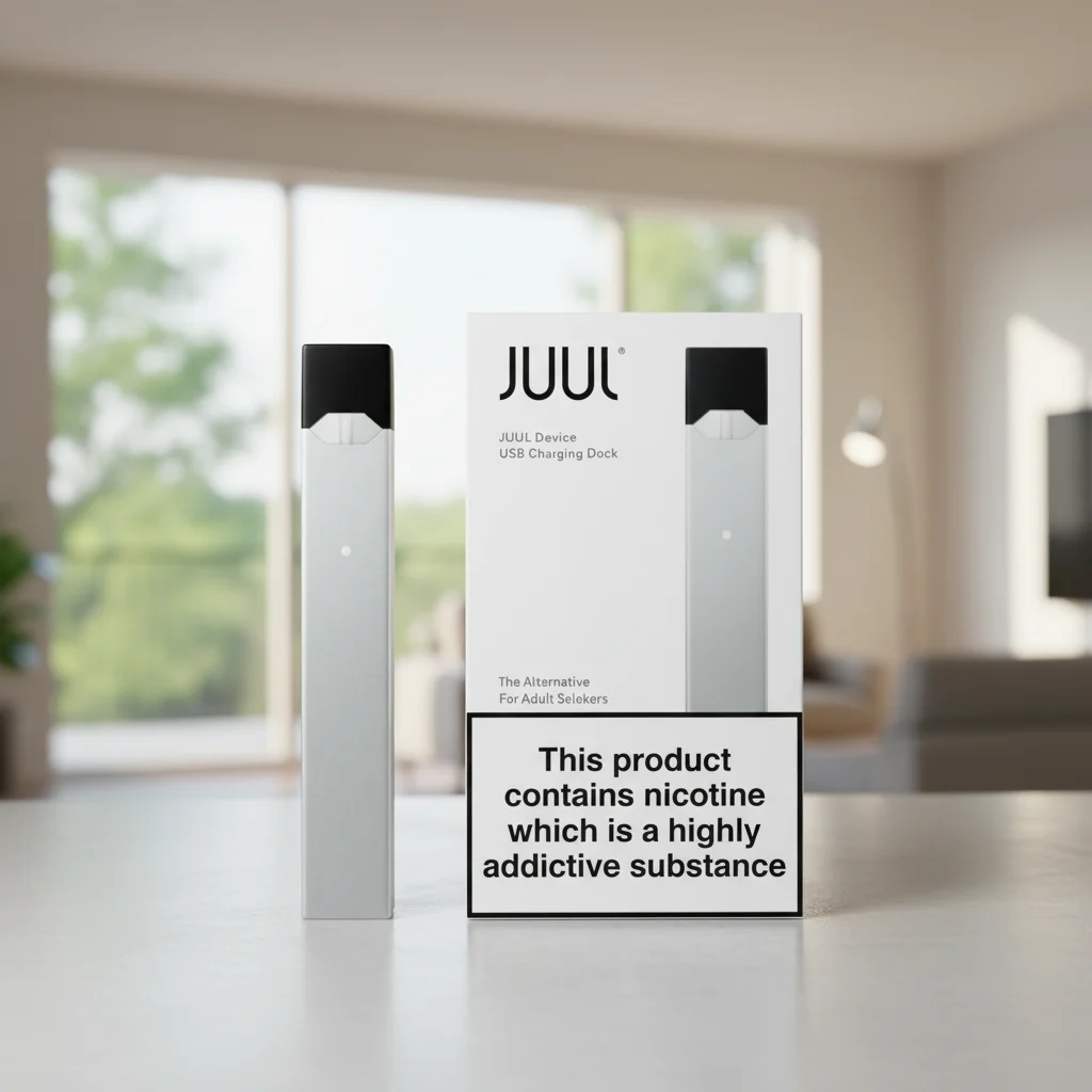 Juul Device Rechargeable Pod with USB Charger (Silver)