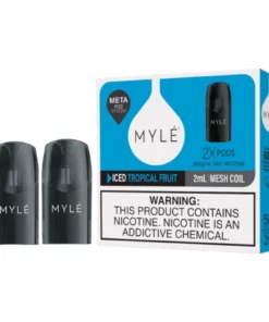 Myle V5 Iced Tropical Fruit Meta Pods pack of two (2) disposable magnetic