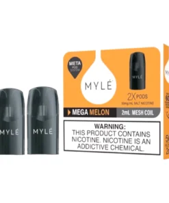 Myle V5 Mega Melon Meta Pods pack of two (2) disposable magnetic