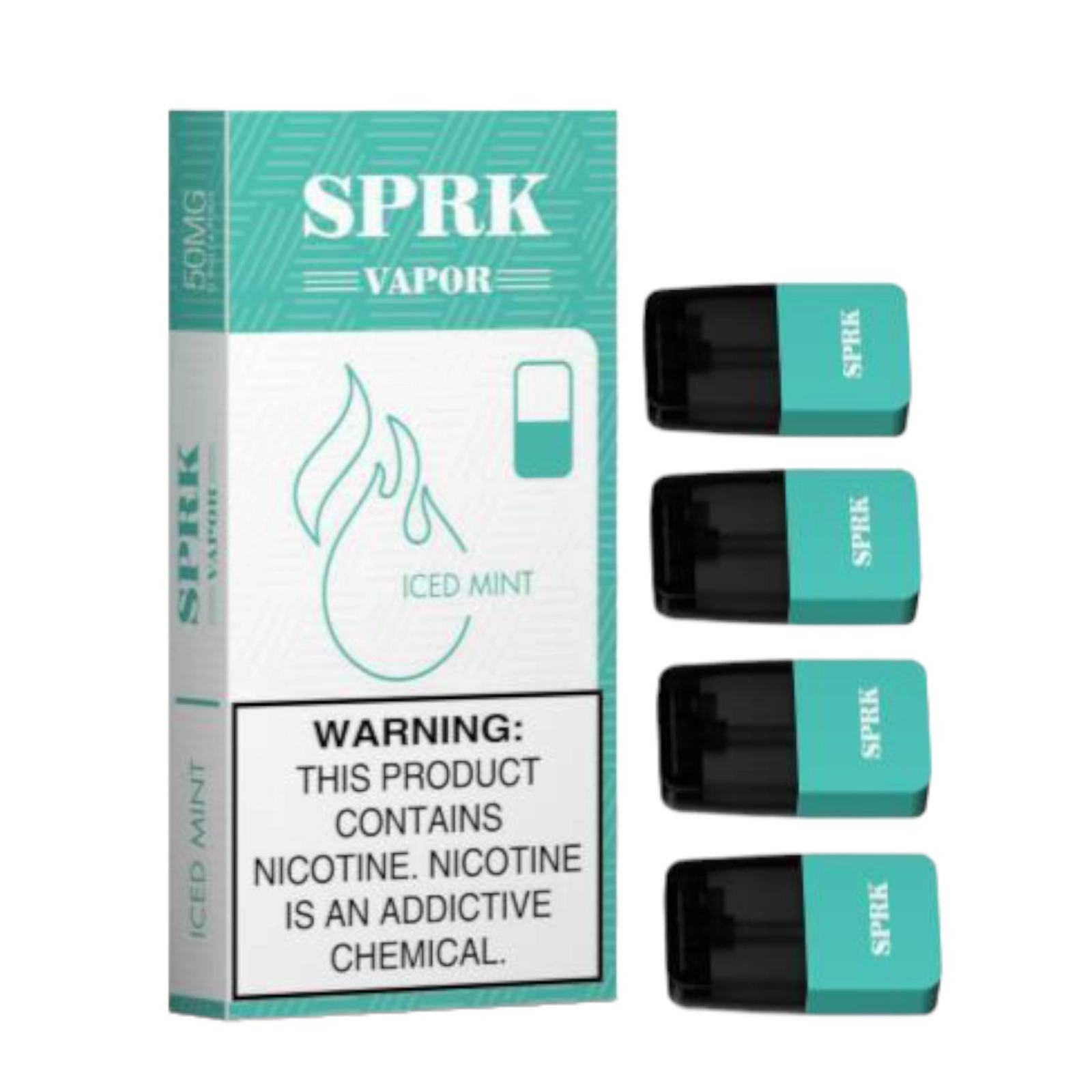SPRK VAPOR Iced Mint (Pack of 4)