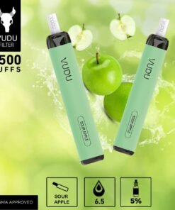 VUDU Filter - Sour Apple Disposable Pod Device (2500 Puffs)