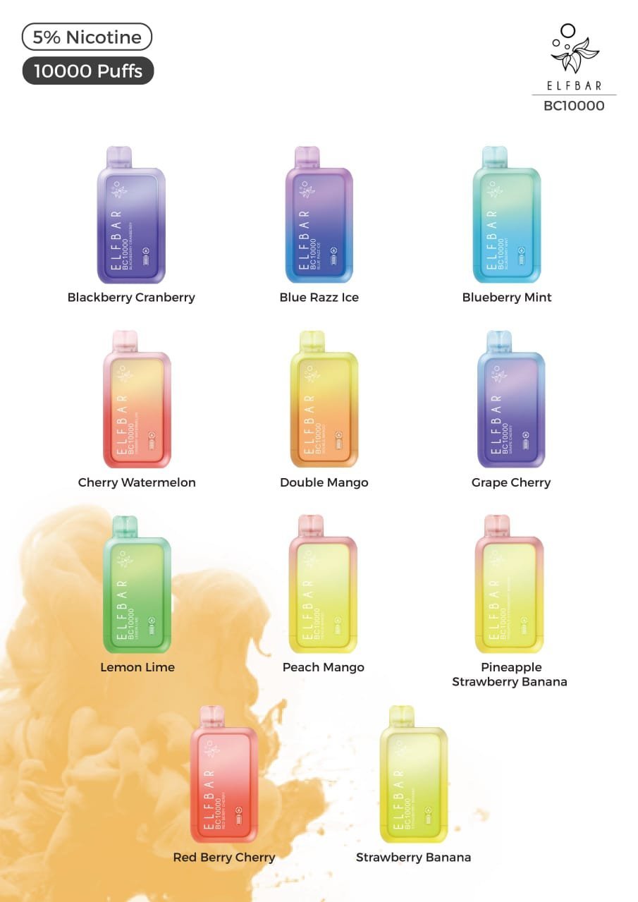 BUY ELF BAR BC 10000 Puffs 50mg The Best Disposable Vape in UAE