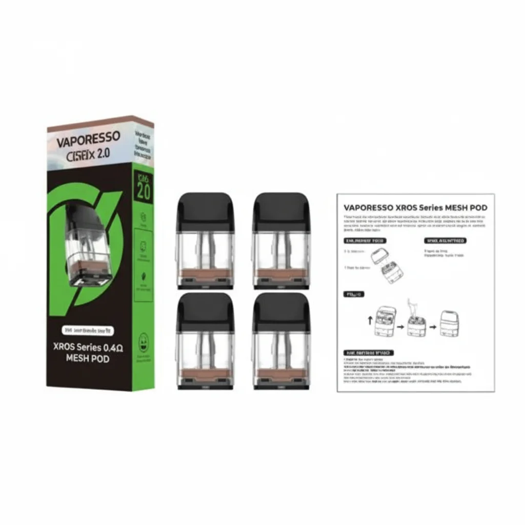 Vaporesso XROS Pods 1.2Ω, 1.0Ω, 0.8Ω, 0.6Ω, 0.4Ω | 2ml & 3ml Capacity | Anti-Leak, Clamshell Top Filling System