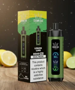 Crown Bar Al Fakher 8000 Puffs – Lemon Lime Disposable Vape
