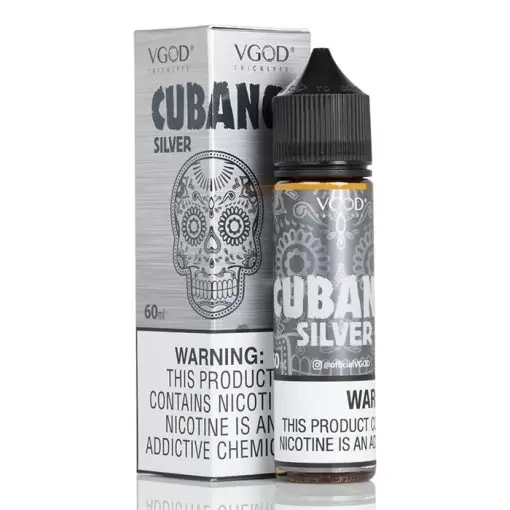 Cubano by VGOD – 60mL (0 mg) Vape Juice – Silver, Brown, and Black Variants - Image 4