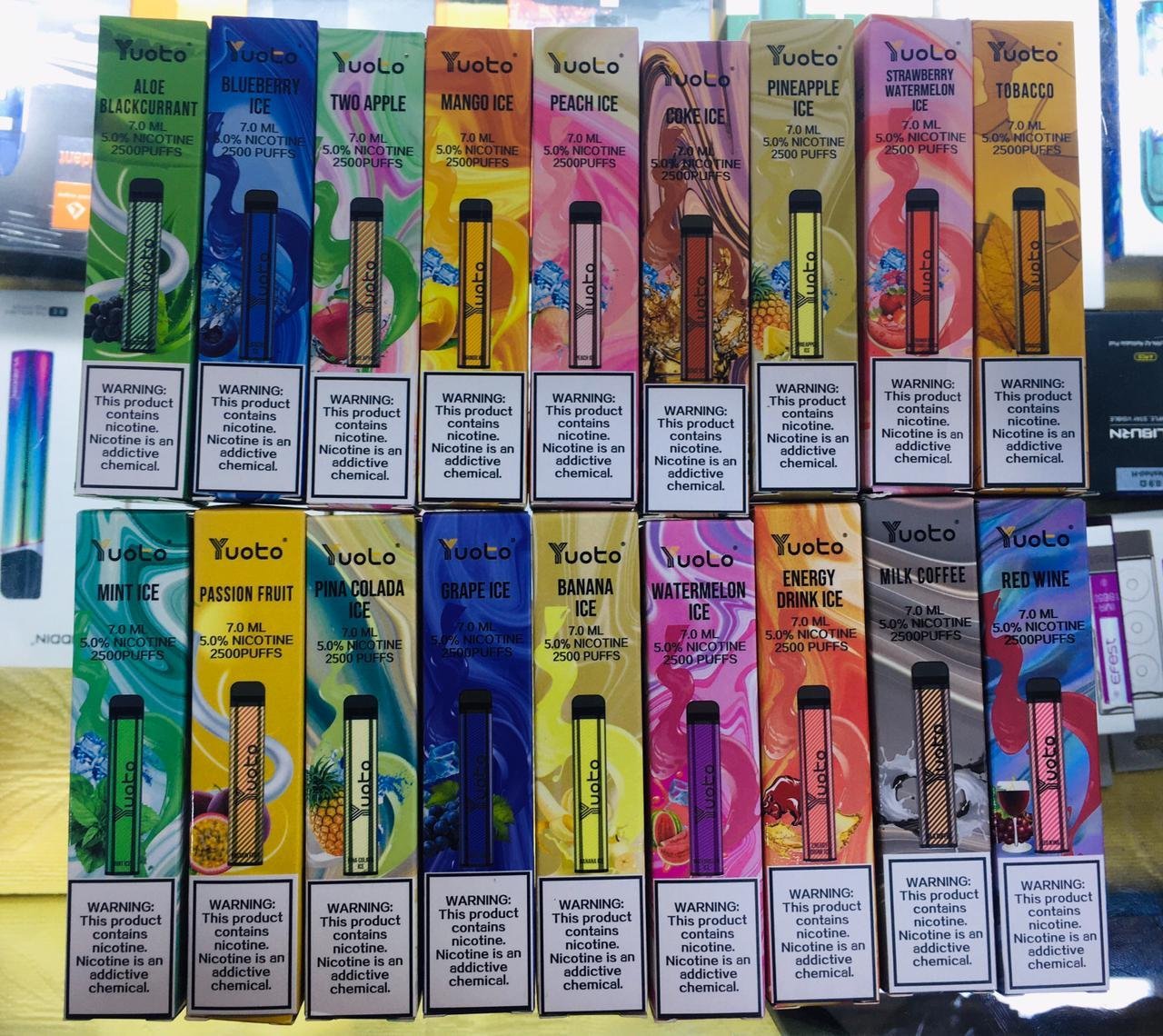 Youto XXL 2500 Puffs 20 Mix Pieces