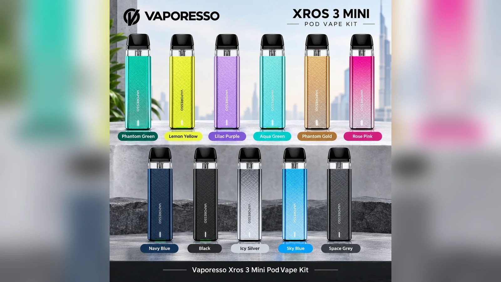 Vaporesso XROS 3 Mini pod vape kit, complete set available in the UAE