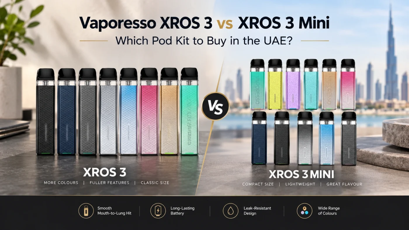 Vaporesso XROS 3 vs XROS 3 Mini: Which Pod Kit to Buy in the UAE